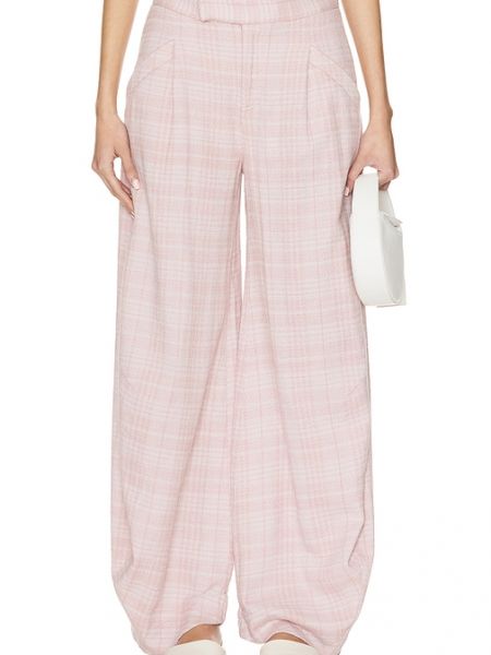 Geniş pantolon Free People pembe