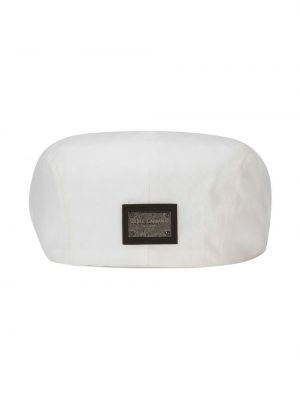 Medvilninis kepurė Dolce & Gabbana balta