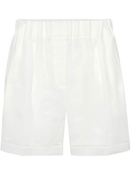 Shorts en coton Brunello Cucinelli blanc