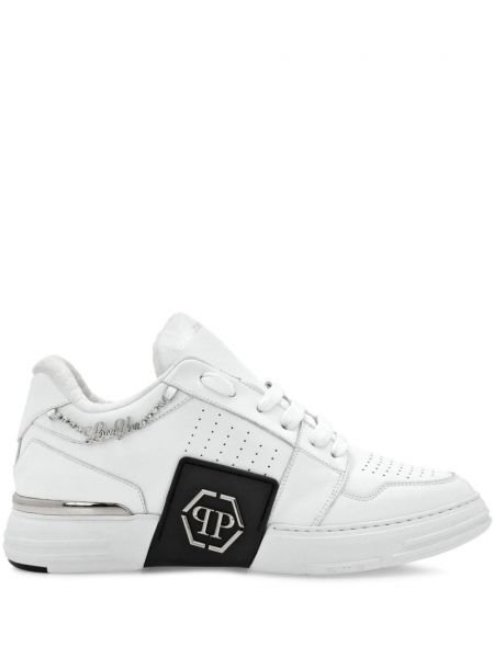 Sokak giyimi deri sneaker Philipp Plein