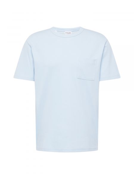 T-shirt Selected Homme himmelblå