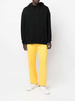 Pantalon de joggings en coton à imprimé Jacquemus jaune