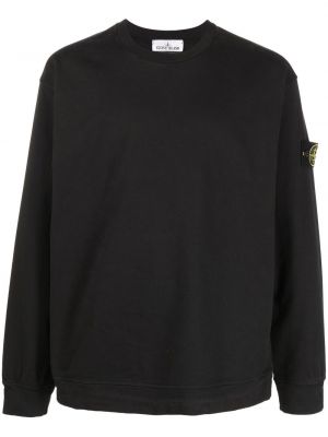 Bomull sweatshirt Stone Island svart