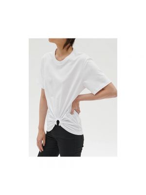 Camiseta de algodón de tela jersey drapeado Barbara Bui