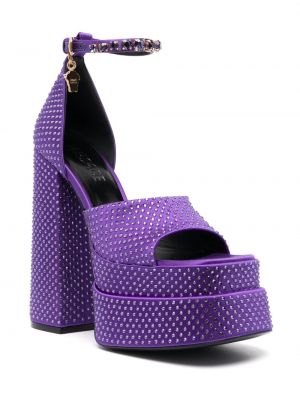 Sandales à plateforme Versace violet