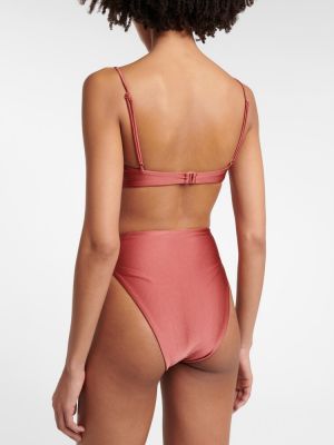 Bikini visoki struk Jade Swim ružičasta