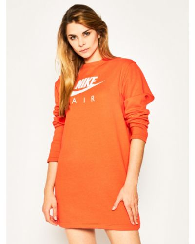 Sukienka Nike pomarańczowa