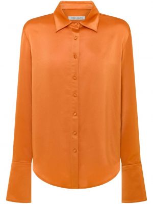 Saténová košile Anna Quan oranžová