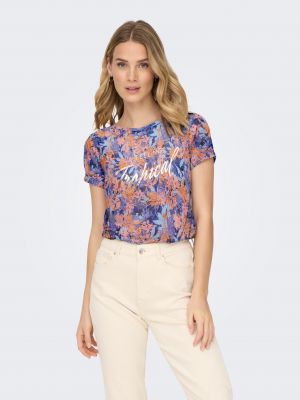 Tricou cu model floral Only