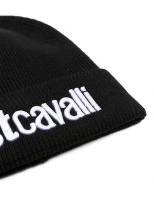 Čepice s výšivkou Just Cavalli černý