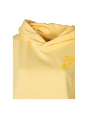 Bluza z kapturem Fila żółta