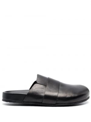Slip-on кожени сандали Closed черно