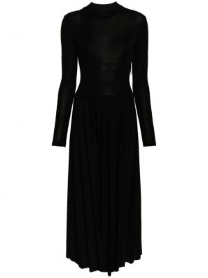 Плисирана макси рокля Claudie Pierlot черно