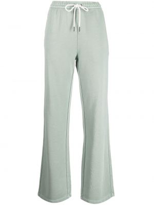 Pantaloni cu picior drept cu broderie Ps Paul Smith verde