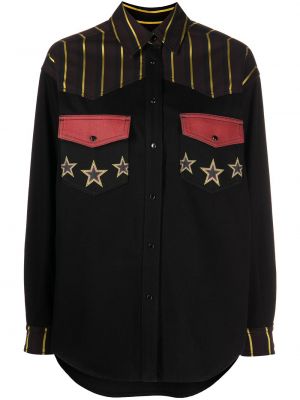 Hviezdna košeľa s potlačou Etro čierna