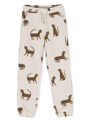 Pantaloni din fleece din bumbac cu imagine Liewood Pantaloni din fleece din bumbac cu imagine Liewood