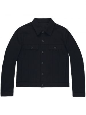 Βαμβακερό πουκάμισο Rick Owens μαύρο