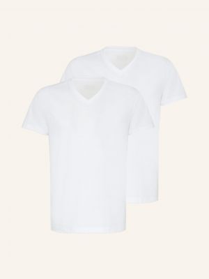 Koszulka z dekoltem w serek Jockey biała
