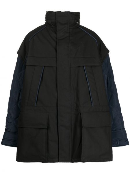 Pernata jakna s patentnim zatvaračem Juun.j crna