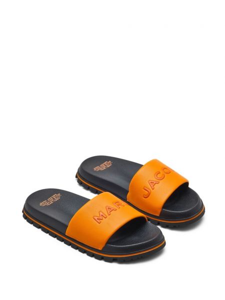 Sandales en cuir Marc Jacobs orange