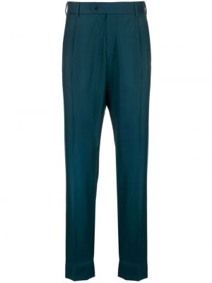 Plisované kalhoty Brioni modré
