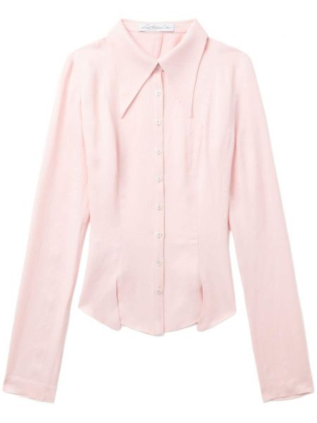 Oversized πουκάμισο Louis Shengtao Chen ροζ