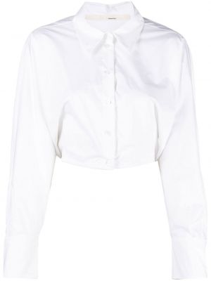 Памучна риза Tela бяло