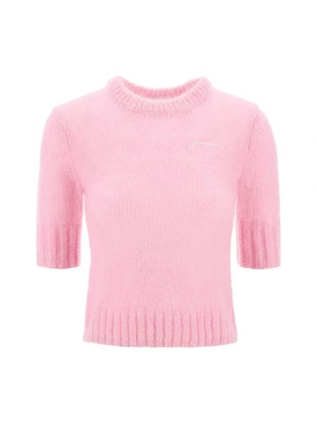 Różowy sweter Ganni