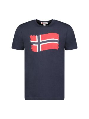 Tričko Geographical Norway modrá