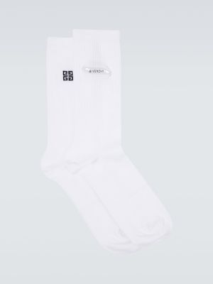 Памучни чорапи Givenchy бяло