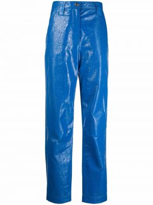 Pantalones de cuero Remain azul