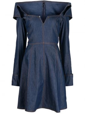 Džínsové šaty Saiid Kobeisy modrá