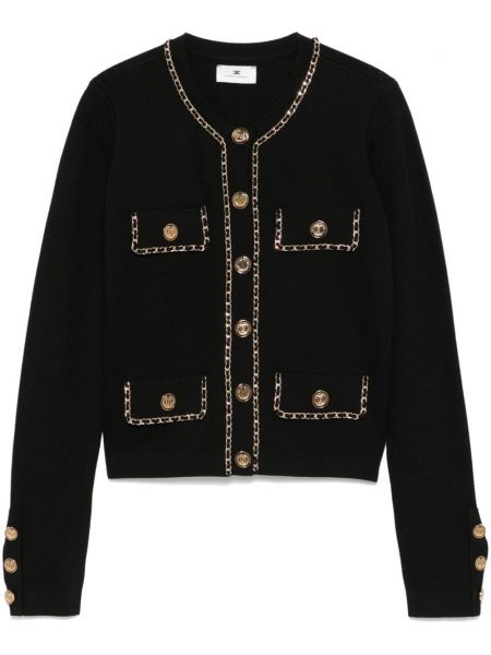 Kort sweater Elisabetta Franchi sort