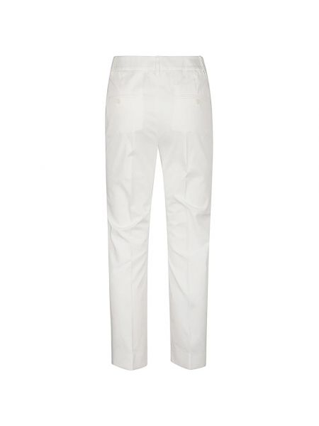 Spodnie slim fit Max Mara Weekend białe