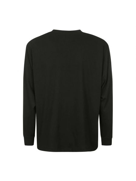 Camiseta de manga larga de algodón Danton negro