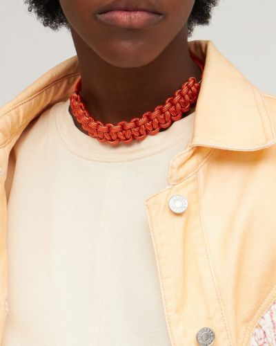 Ogrlica Isabel Marant oranžna