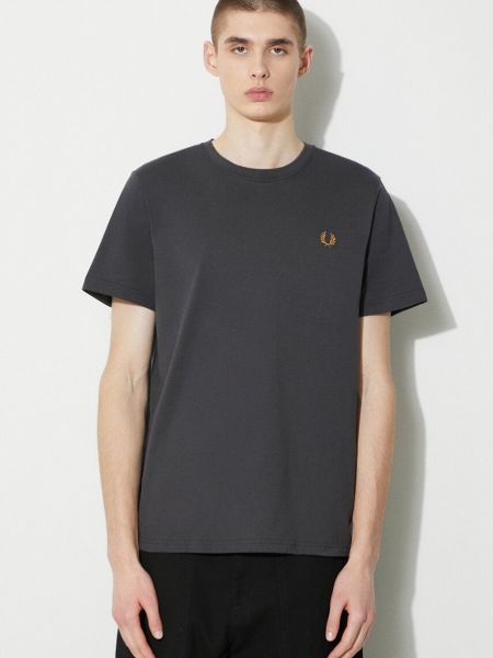 Tricou din bumbac Fred Perry gri