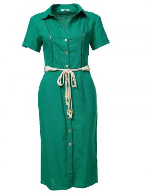 Платье-рубашка Orsay зеленое