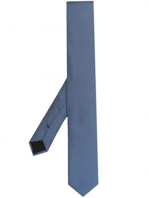 Jacquard seiden krawatte Boss blau