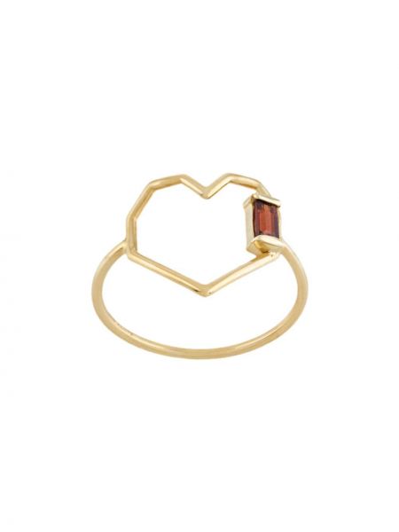 Szív mintás gyűrű Aliita aranyszínű
