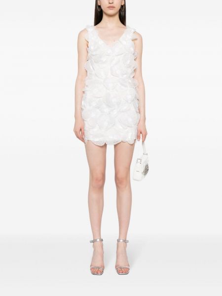 Sukienka mini koronkowa Cynthia Rowley biała