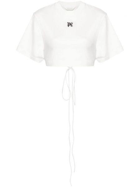 T-shirt brodé Palm Angels blanc