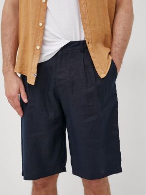 Lanene kratke hlače Sisley plava
