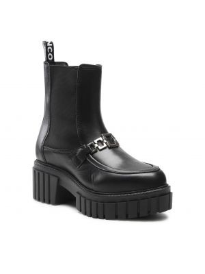 Členkové topánky Bianco čierna