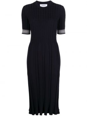 Pamučna midi haljina Thom Browne plava