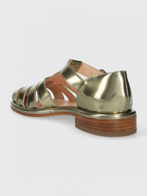 Kožené sandály Agl zlaté