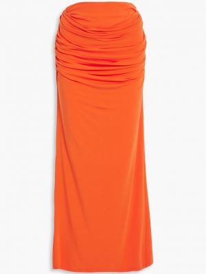 Длинная юбка из джерси с драпировкой Paris Georgia оранжевая