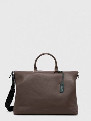 Шкіряна сумка Coccinelle коричнева