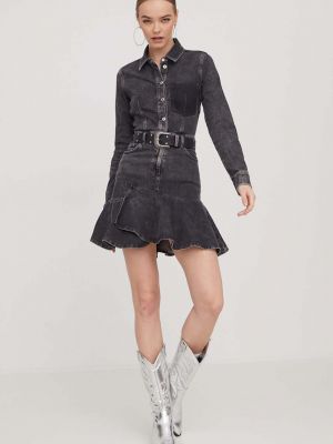 Mini šaty Karl Lagerfeld Jeans šedé