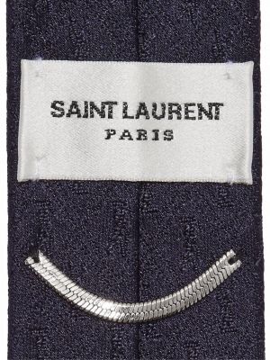 Seiden krawatte Saint Laurent blau